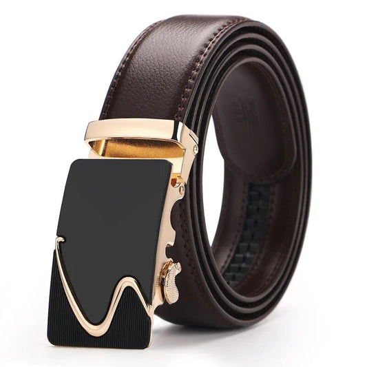 Genuine Luxury Brand Leather Belt Quality Men Formal Wear