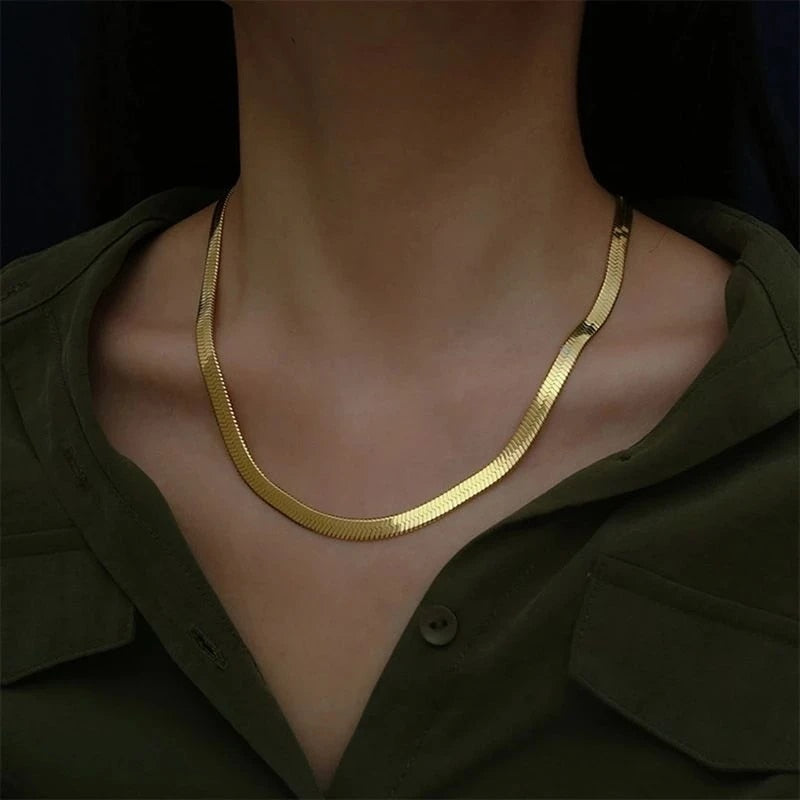 Gold Tone Neckless Women