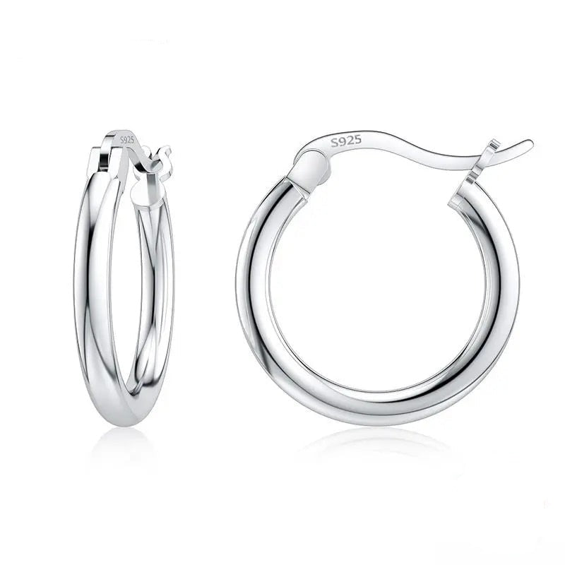 Elegant Gold / Silver Plated Hoop Earrings