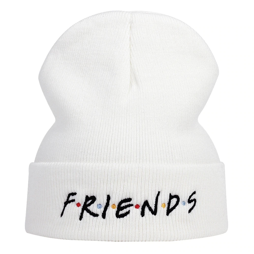 Friends Embroidery Beanie Man And Women Knitted Hats