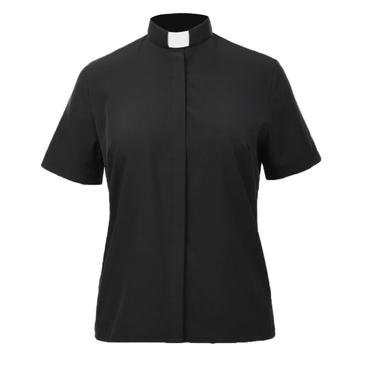 Tub Women Clergy Shirts Short and Long Sleeves Preachers Shirts Blouse