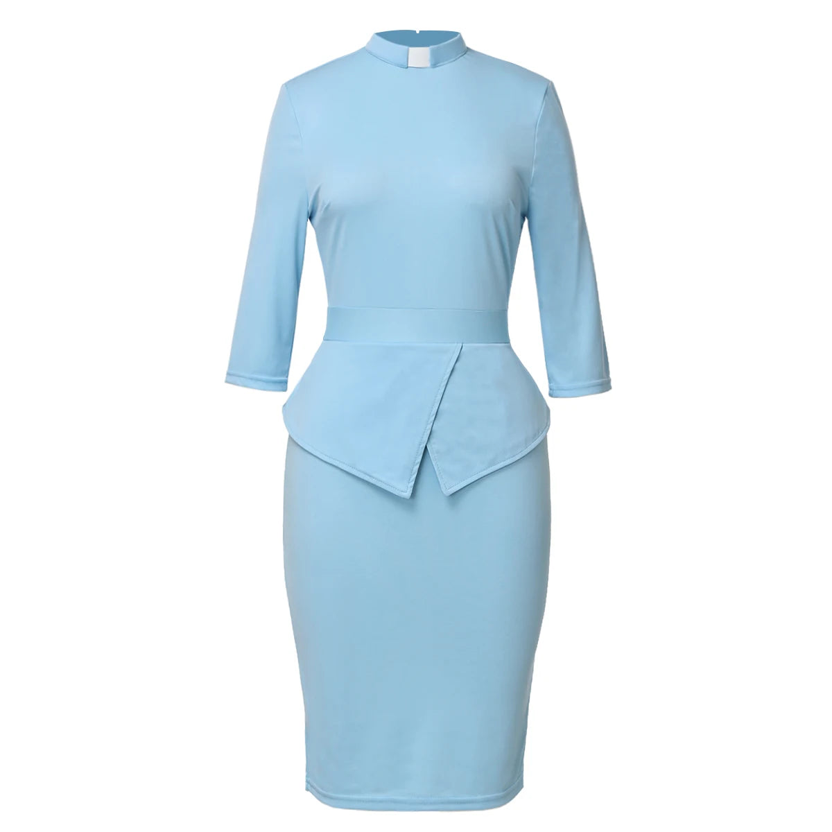 Tub Collar Women Clergy Minister Dress Church  Preaching Pulpit Wear