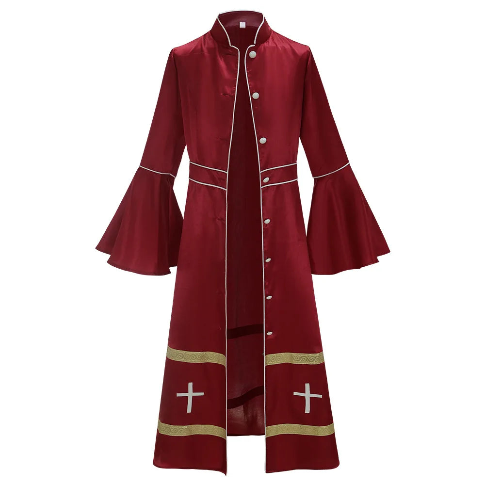 Women Stylish Flar Cuffs Sleeves Clergy Preaching Robes