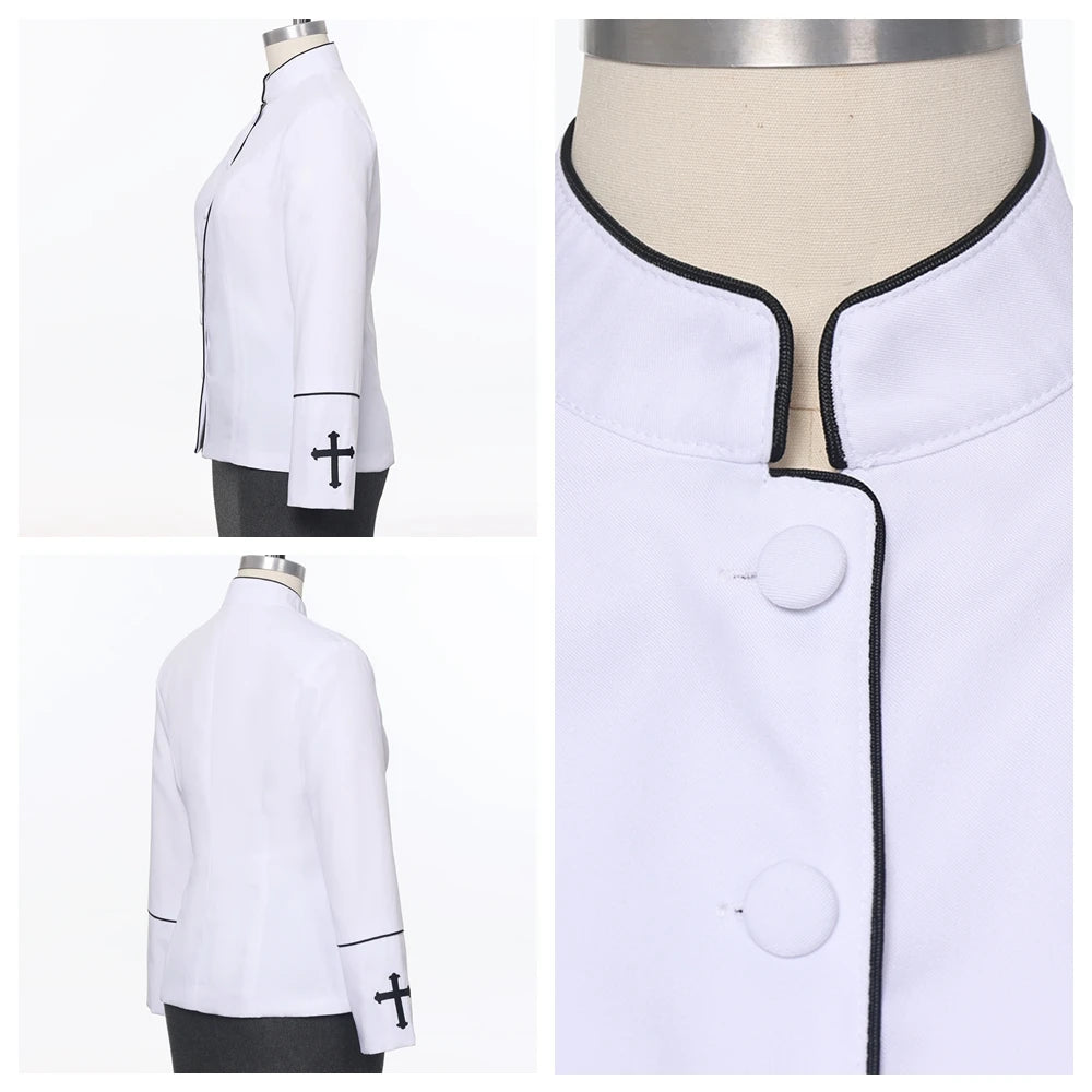 New Clergy Ministers Women Jacket Coat Top Church Wear