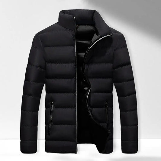 Man Puffer Quilted Coat Jacket