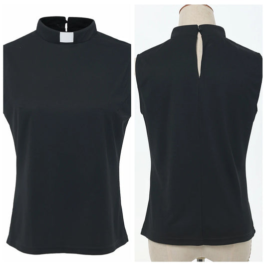 Women Clergy Sleeveless Tub Collars Minister Preacher Pastor Wear Church Priest LayWomen