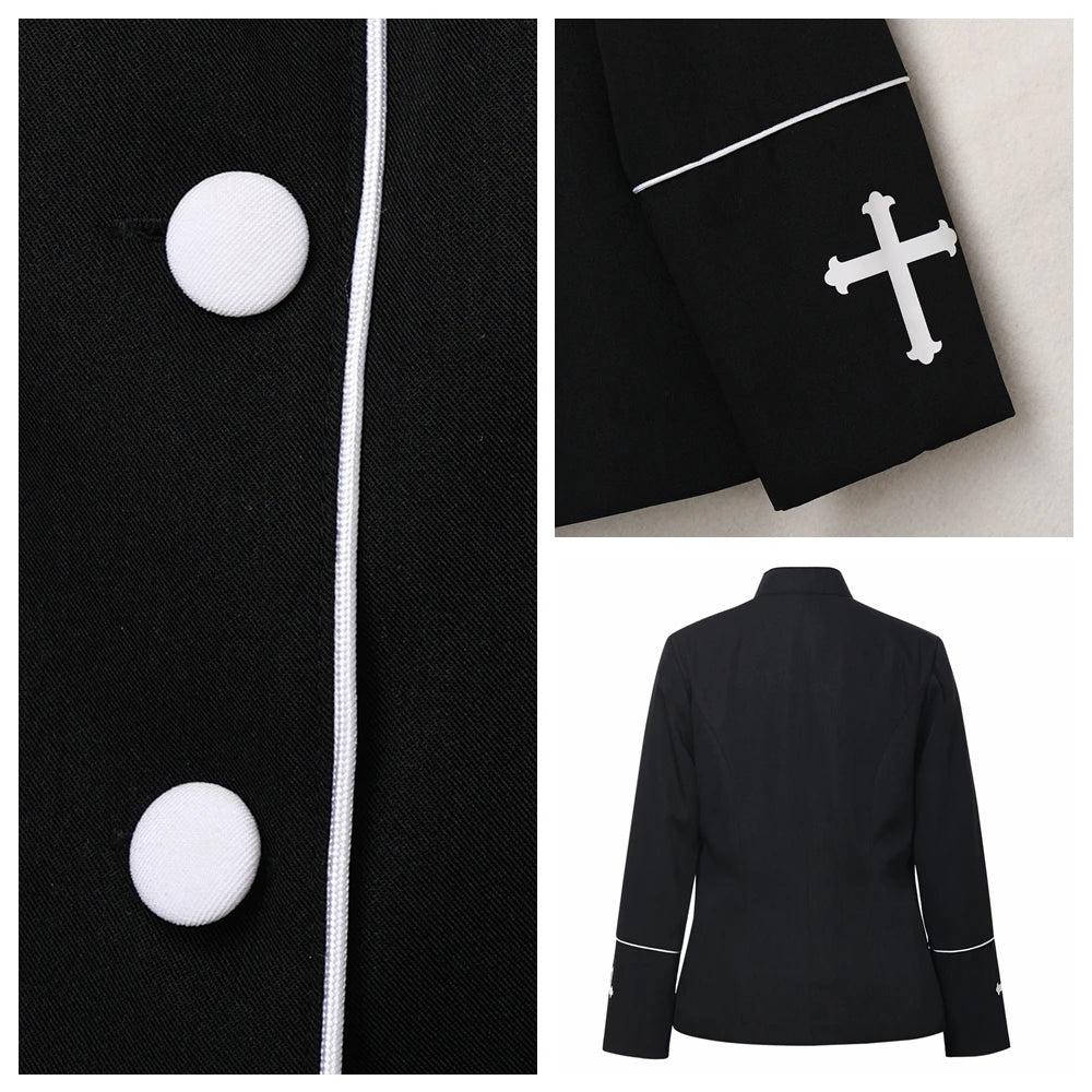 New Clergy Ministers Women Jacket Coat Top Church Wear