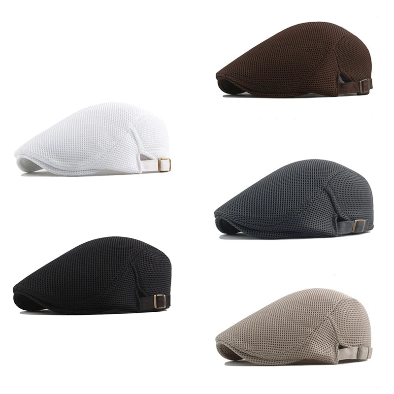 British Men Knitted Dress Bolo Hat Stylish Formal Adjustable Caps