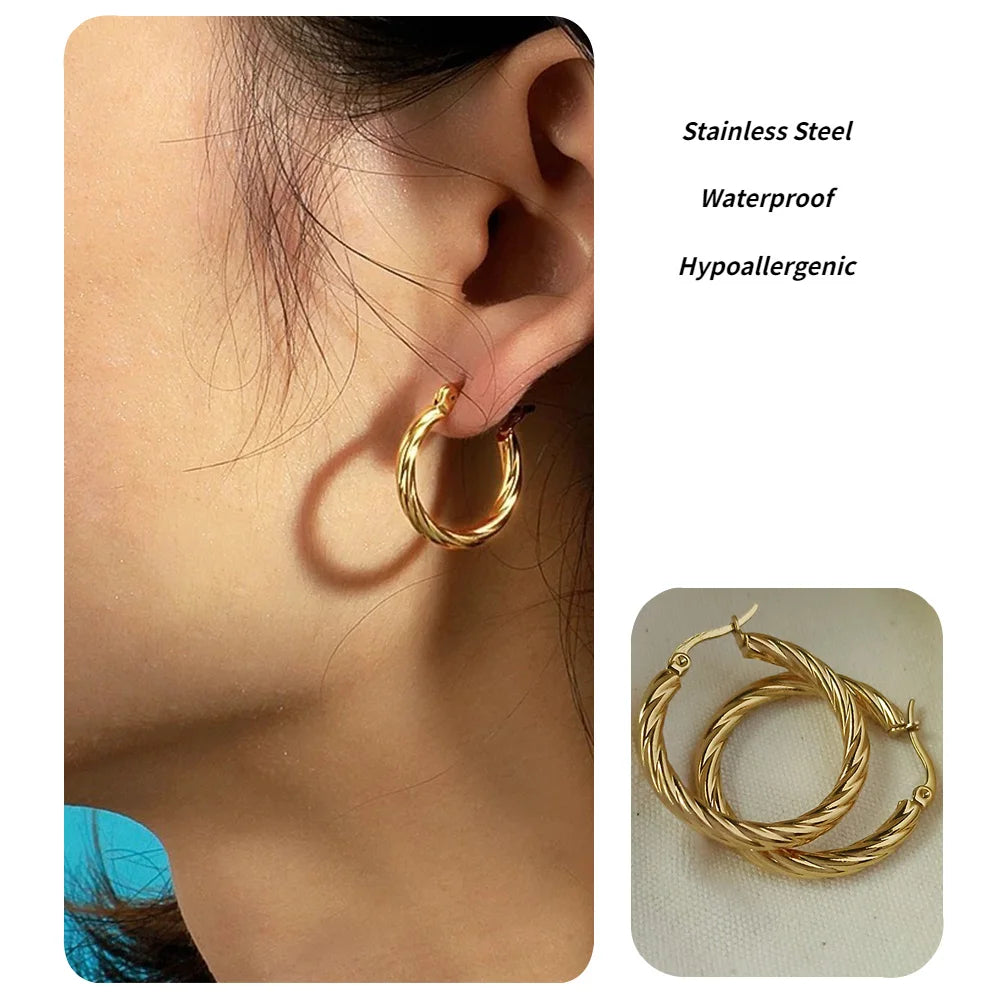Women's Gold And Sliver Tone Earrings