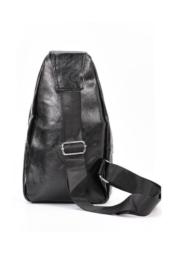 Leather Cross Body Adjustable Shoulder Back Pack Men