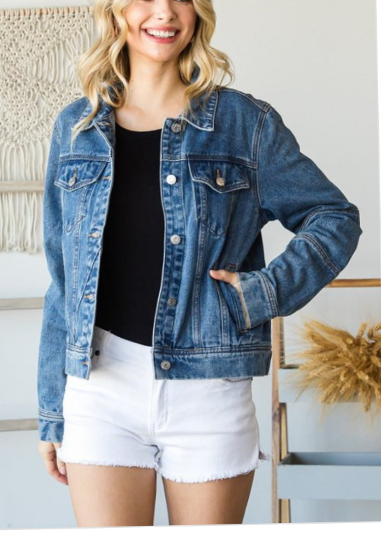 Blue Jeans Denim Jacket Women