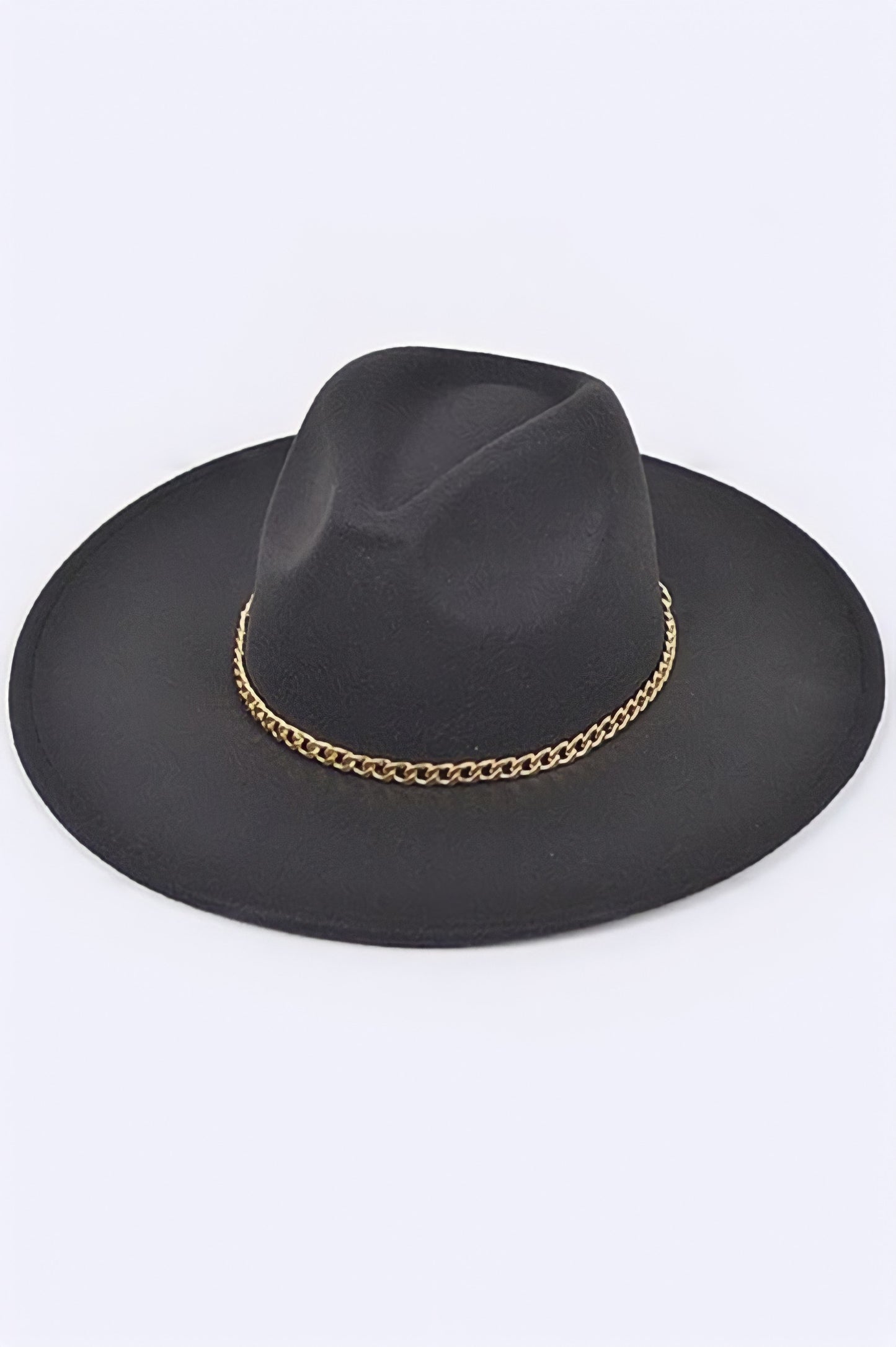 Chain Accent Fedora Hat