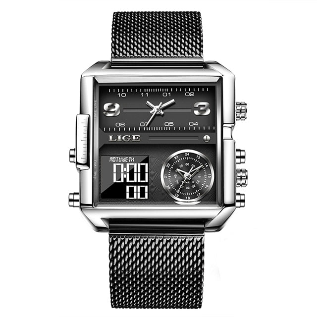 Luxury Men Quartz Digital Watch Creative Sport Wrist Watch