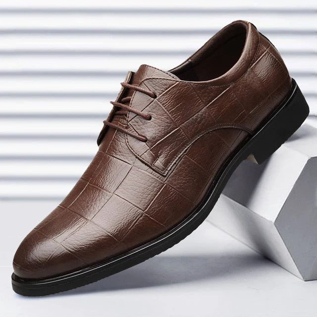 Oxford Men Brogue Formal Genuine Leather Shoes