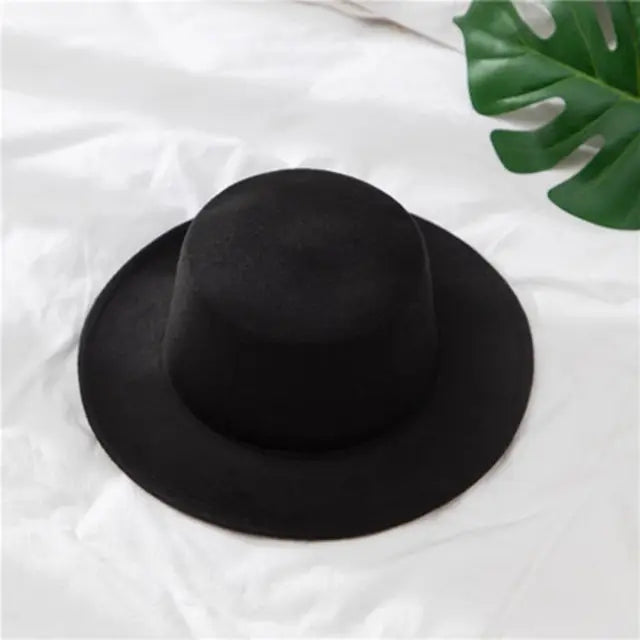 Flat Fedoras Hats Women Classic Formal Boho Dance Church Hats