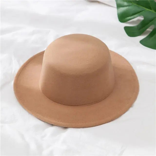 Flat Fedoras Hats Women Classic Formal Boho Dance Church Hats