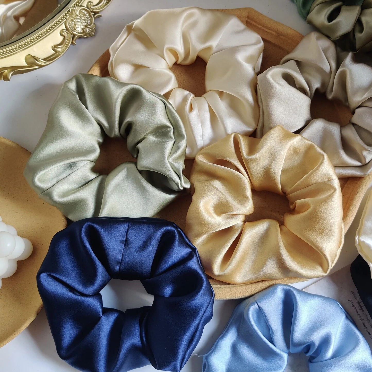 Women Scrunchy Oversize Satin Elastic Hair Ties