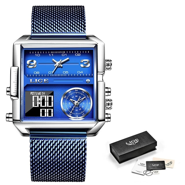 Luxury Men Quartz Digital Watch Creative Sport Wrist Watch